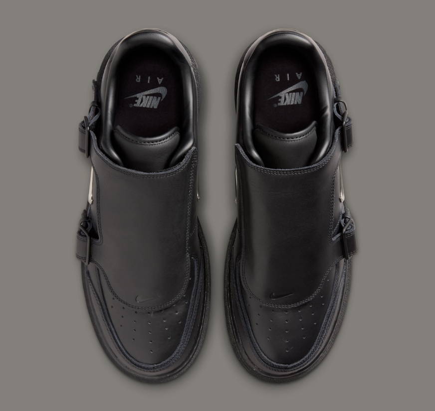 Giày Nike Air Force 1 Low Luxe 'Black Metallic Silver' JA3822-010 - Ảnh 3