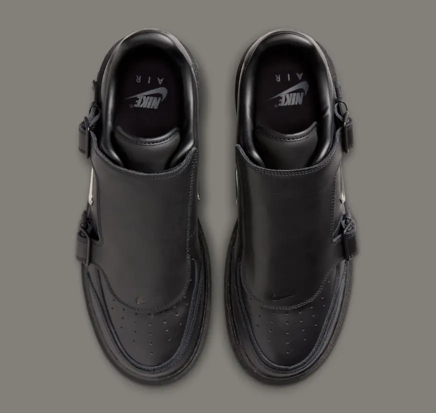 Giày Nike Air Force 1 Low Luxe 'Black Metallic Silver' JA3822-010 - Ảnh 3