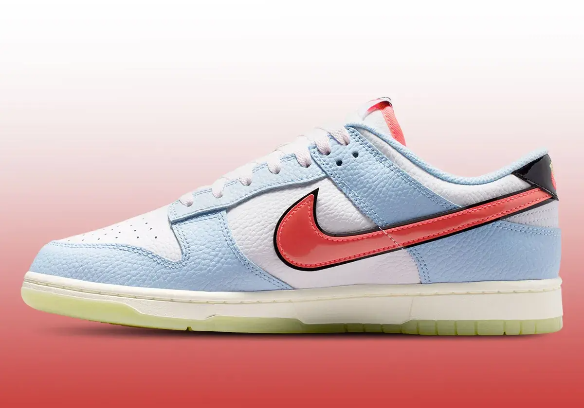 Giày Nike Dunk Low ‘White Hydrogen Blue’ IR0609-100 - Ảnh 4
