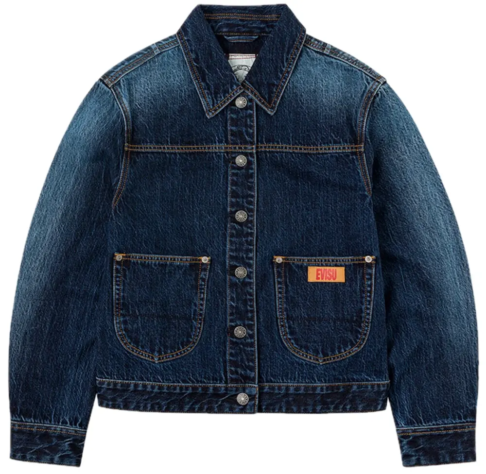 Áo Evisu Gradient Print Loose Denim Jacket 'Indigo' 2EAHTW5DJ4002LFDN