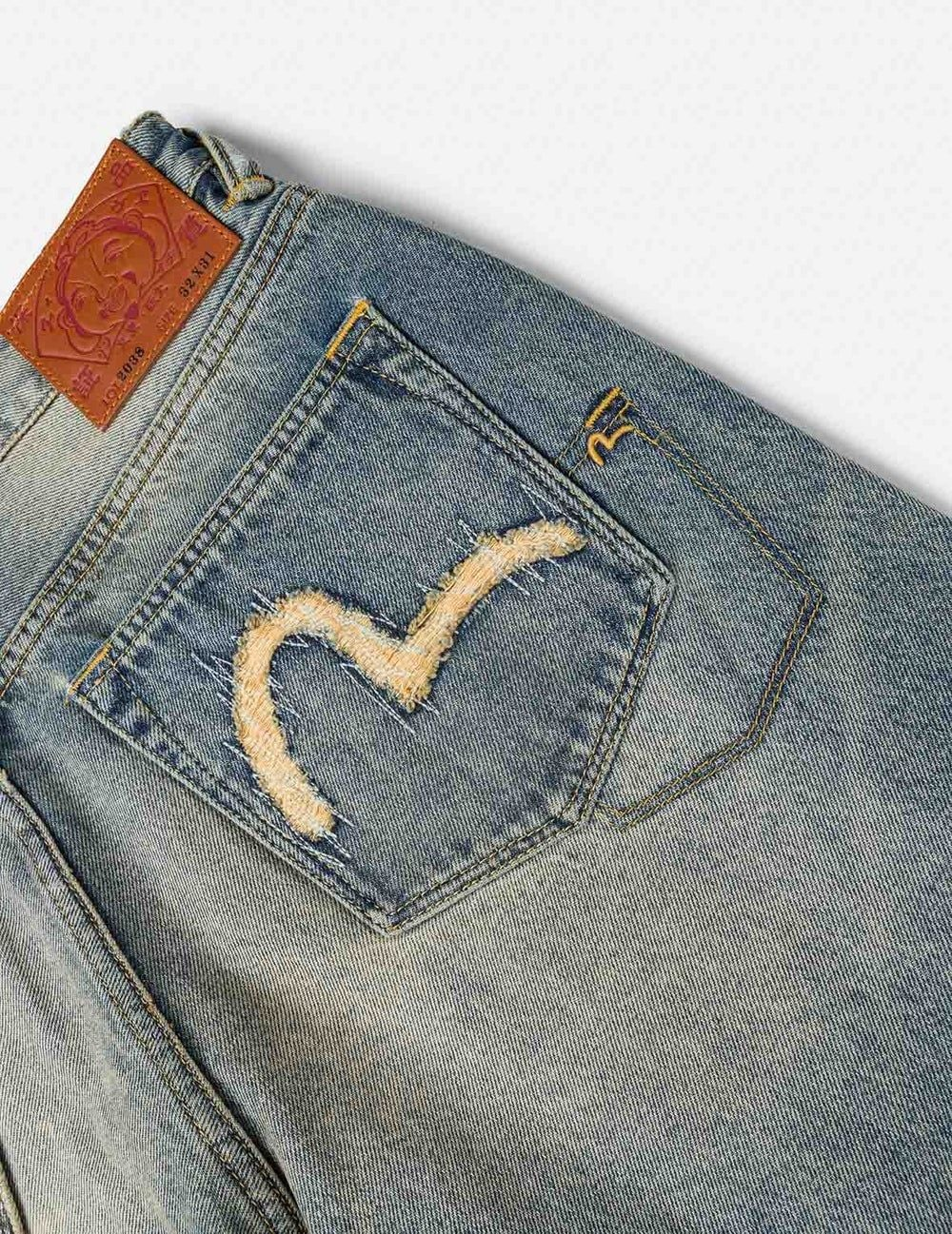 Alternative view of Quần Evisu Multi-pocket Washing Jeans 'Indigo' 2ESHTM6JE103938DN