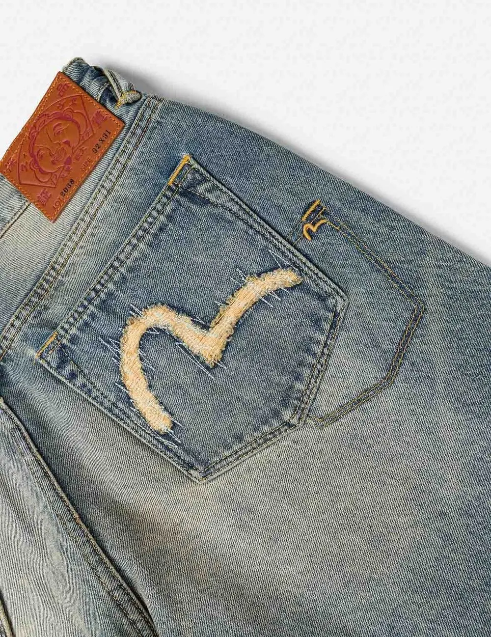 Alternative view of Quần Evisu Multi-pocket Washing Jeans 'Indigo' 2ESHTM6JE103938DN