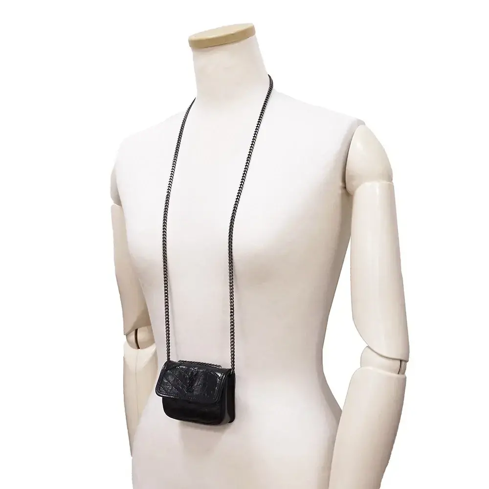 Túi Saint Laurent Niki Airpod Case ‘Nero’ 710844-0EN04-1000 - Ảnh 3