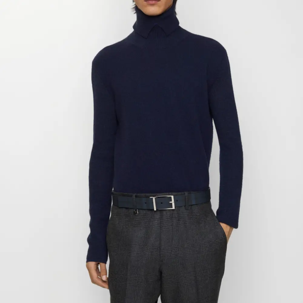 Alternative view of Thắt Lưng Burberry Reversible Check Belt 'Navy' 81152691