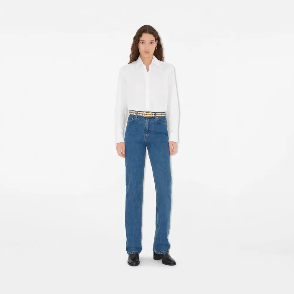 Alternative view of Thắt Lưng Burberry Check Belt 'Beige' 80938301
