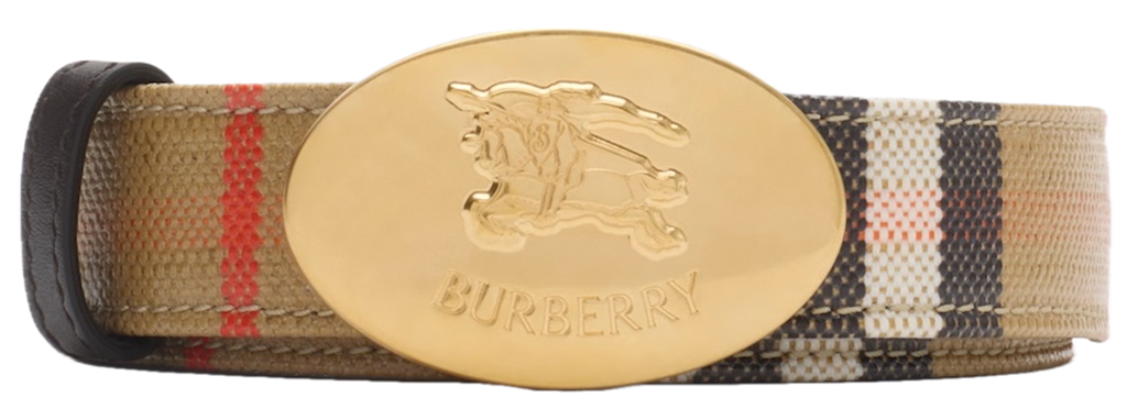 Thắt Lưng Burberry Check Knight Stamp Belt 'Beige' 81122181