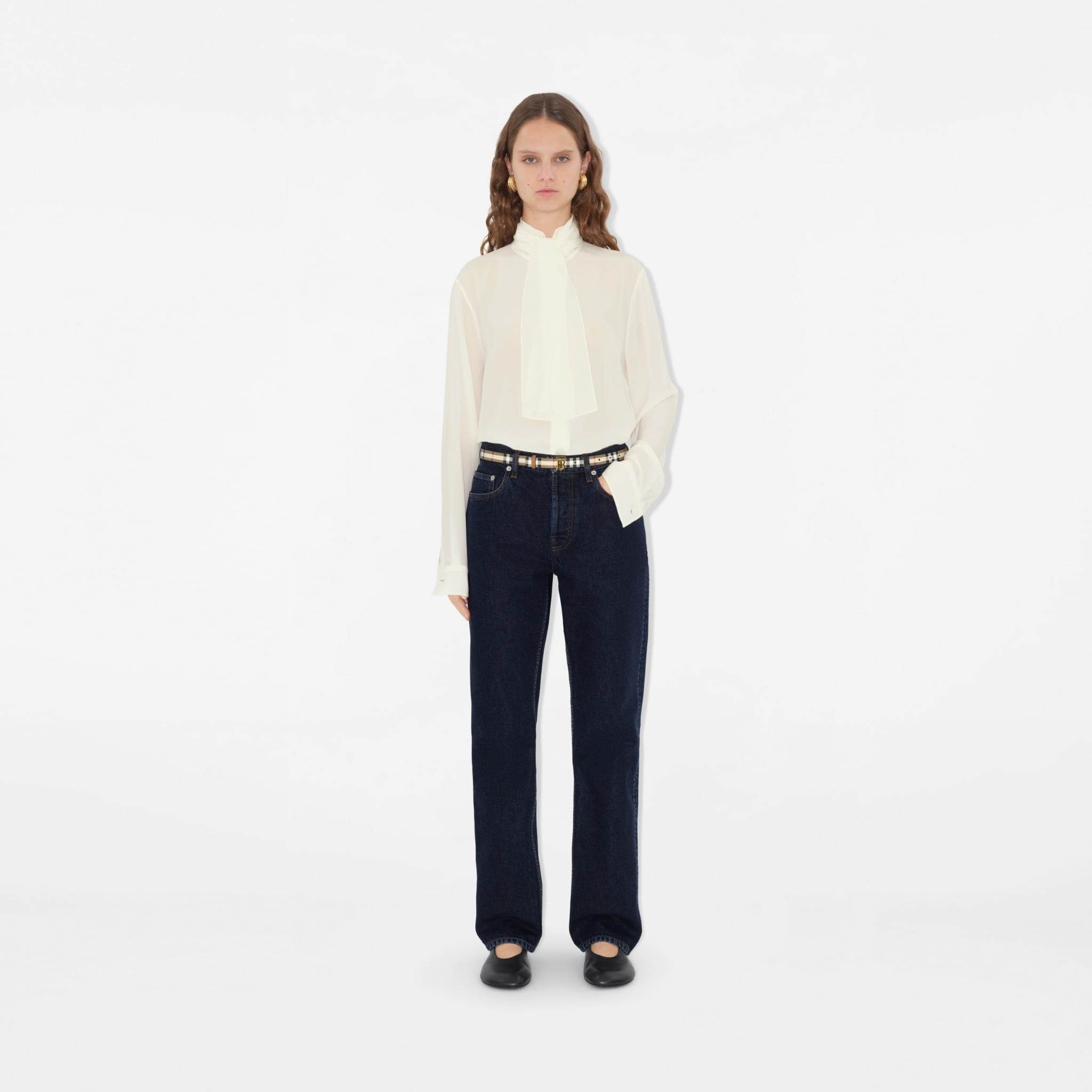 Alternative view of Thắt Lưng Burberry Thin Check TB Belt 'Beige' 80938381