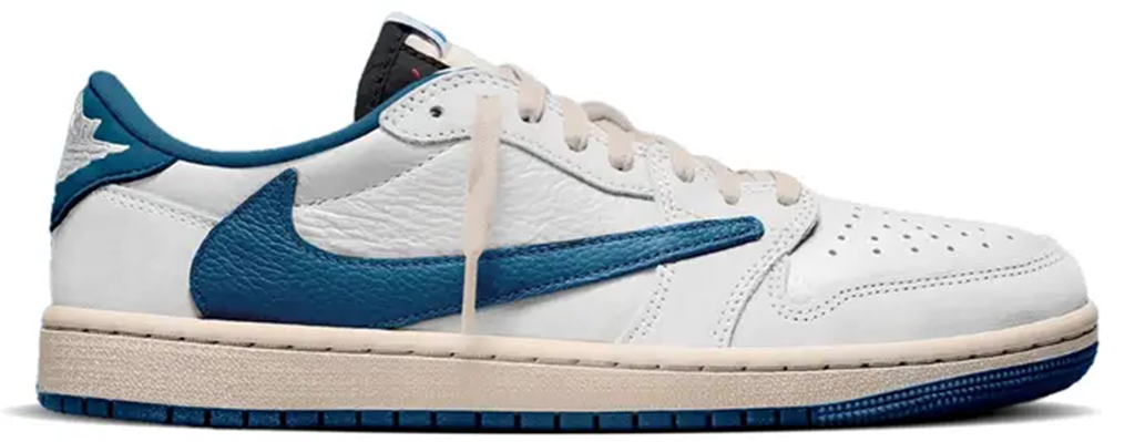 Giày Nike Air Jordan 1 Retro Low OG SP x Travis Scott ‘Sail Military Blue’ DM7866-104