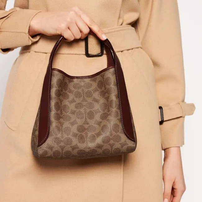 Túi Coach Hadley Signature Shoulder Hobo Bag 'Brown' 79251-B4NQ4 - Ảnh 5