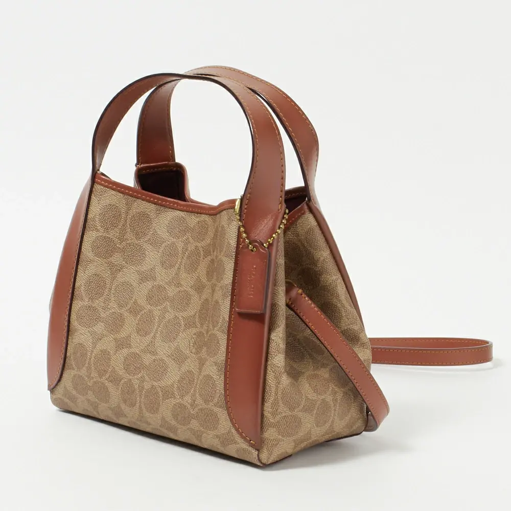 Túi Coach Hadley Signature Shoulder Hobo Bag 'Brown' 79251-B4NQ4 - Ảnh 3