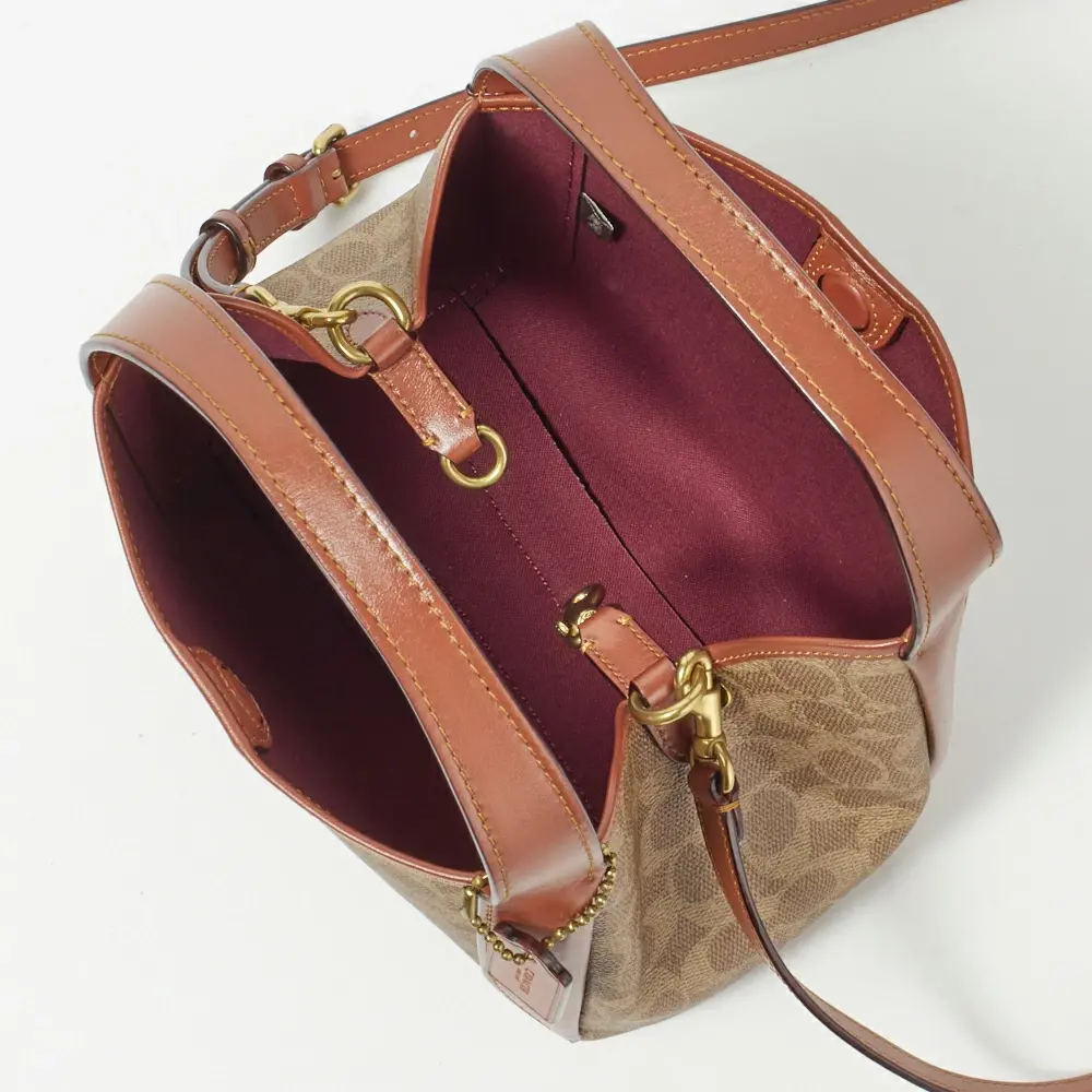 Alternative view of Túi Coach Hadley Signature Shoulder Hobo Bag 'Brown' 79251-B4NQ4