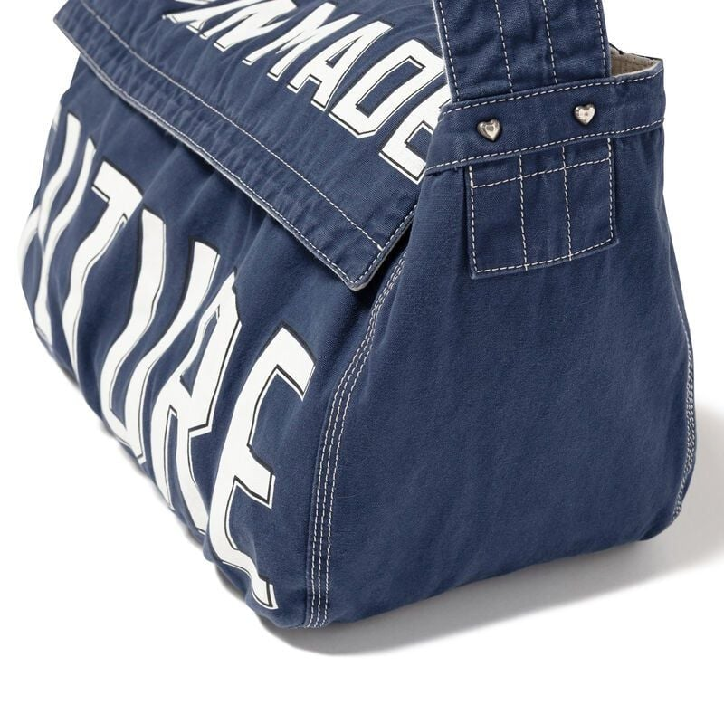 Túi Human Made Mail Bag 'Navy' HM31GD105 - Ảnh 4