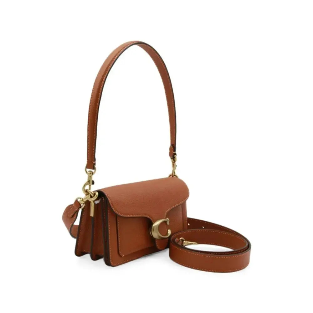 Túi Coach Tabby 20 Polished Pebble Shoulder Bag 'Brown' CY201-B4YU1 - Ảnh 4