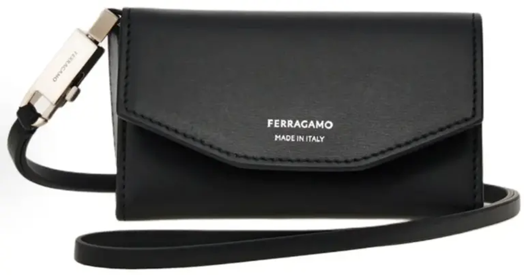Túi Salvatore Ferragamo Strap Clutch Bag ‘Black’ 661308-770095
