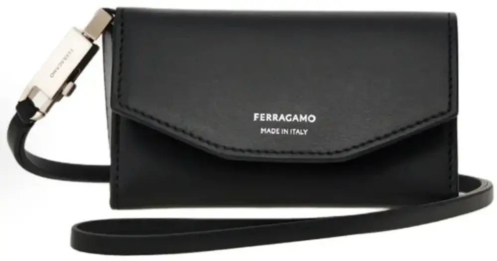 Túi Salvatore Ferragamo Strap Clutch Bag ‘Black’ 661308-770095