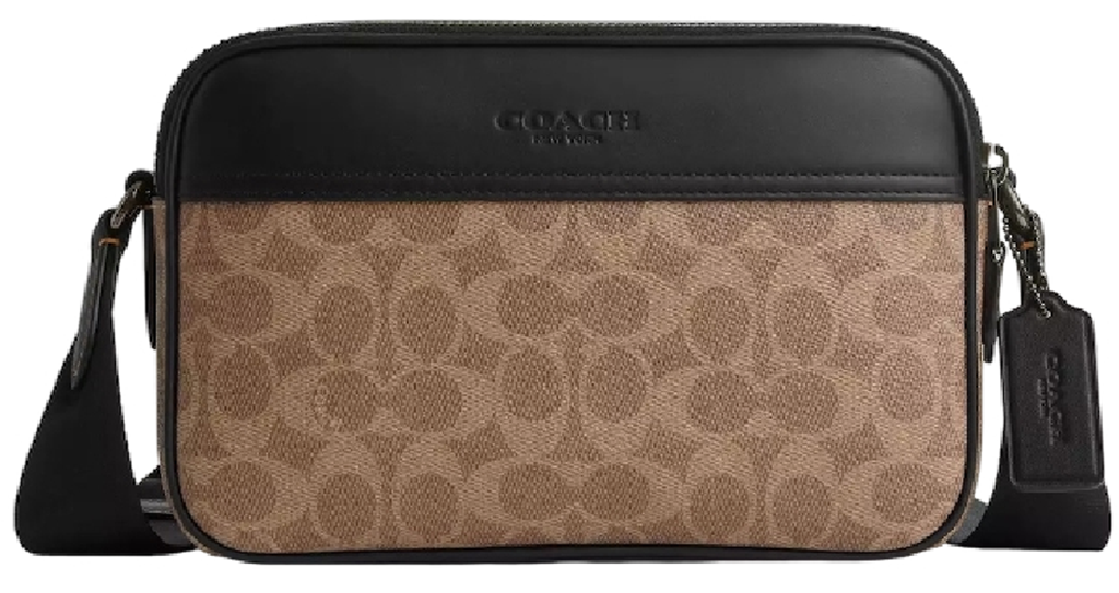Túi Coach Graham Crossbody Bag 'Tan Black' CV921-QBNRX
