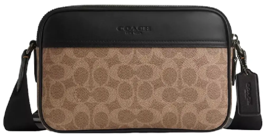Túi Coach Graham Crossbody Bag 'Tan Black' CV921-QBNRX