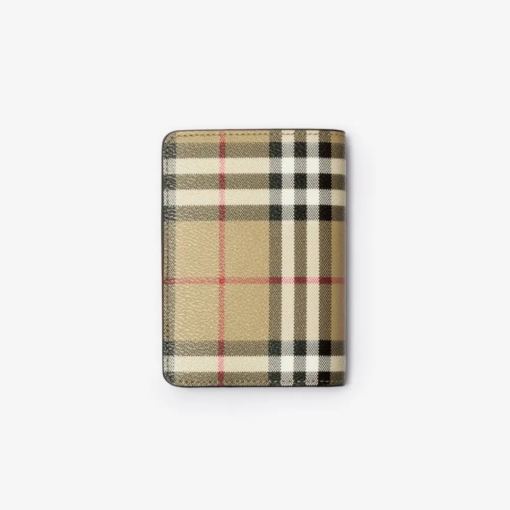 Alternative view of Ví Burberry Check Passport Holder 'Beige' 81107041