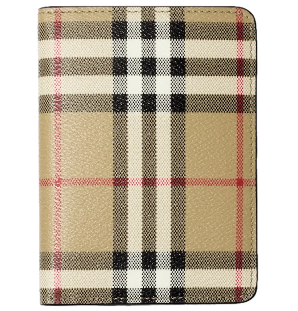 Ví Burberry Check Passport Holder 'Beige' 81107041