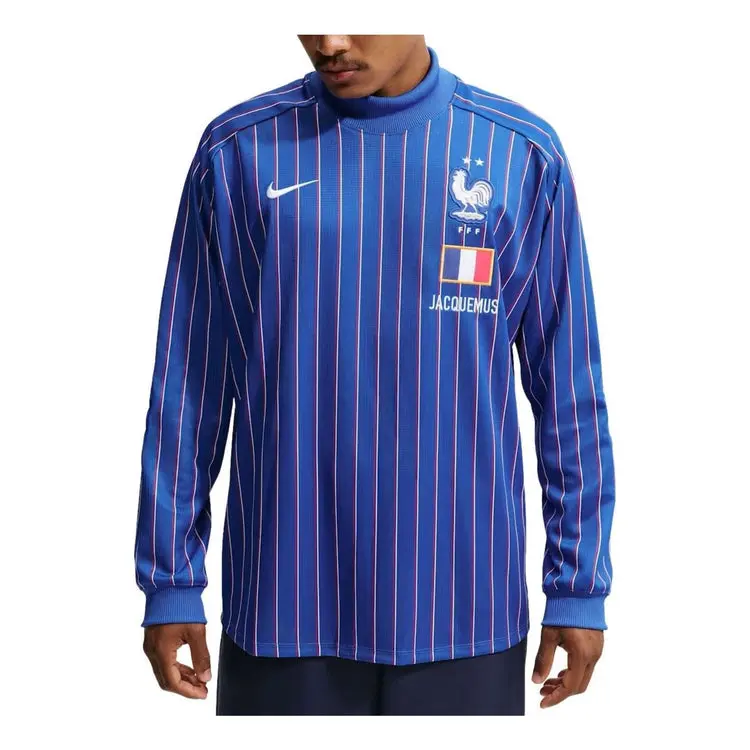 Áo Nike x France x Jacquemus Cryoshot Goalkeeper 'Game Royal Blue' IQ7570-480 - Ảnh 4