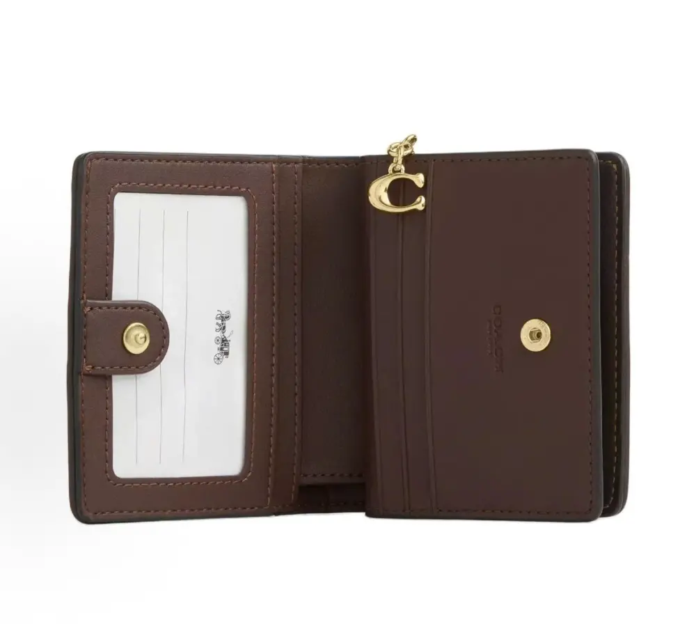 Ví COACH Snap Wallet 'Brown' CCQ32-IMA7U - Ảnh 3