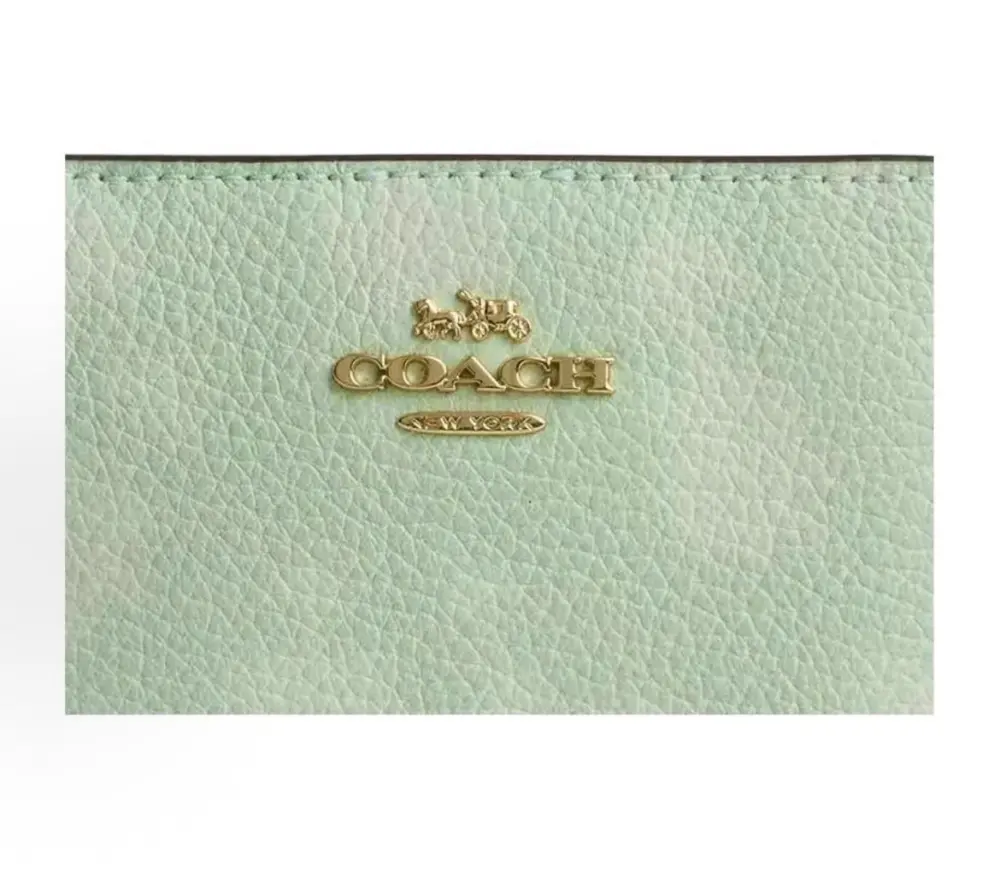 Alternative view of Ví Coach Snap Wallet 11 'Mint' CEC38-IMPAL
