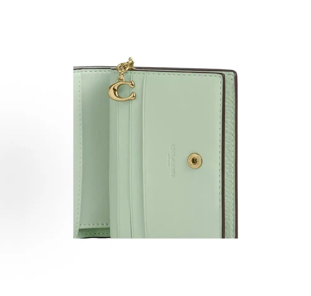 Ví Coach Snap Wallet 11 'Mint' CEC38-IMPAL - Ảnh 4