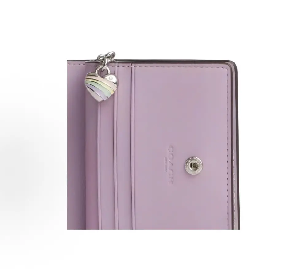 Ví COACH Snap Wallet 10 'Purple' CDF21-SVIZ - Ảnh 4