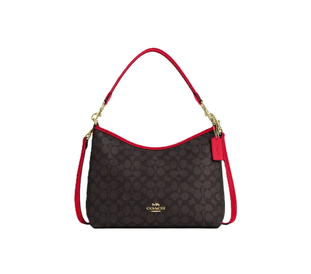 Ví Coach Laurel 31 Detachable Shoulder 'Brown Red' CV975-IMXDO