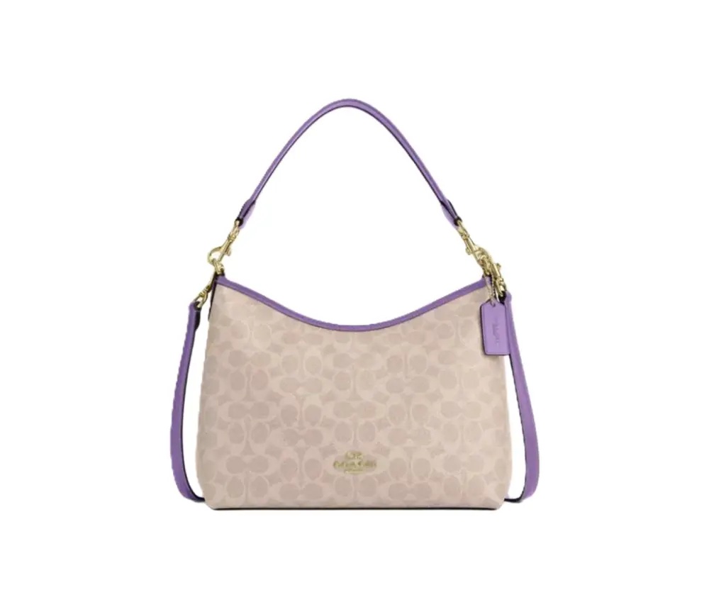 Ví COACH Laurel 31 Brand Letter 'Beige' CV975-IMY1K