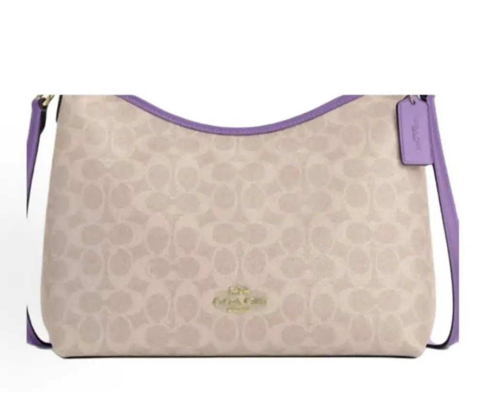 Ví COACH Laurel 31 Brand Letter 'Beige' CV975-IMY1K - Ảnh 4