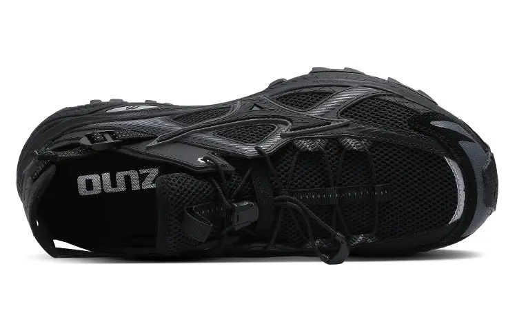 Alternative view of Giày Mizuno Racer Trail SE 'Triple Black' D1GH241903