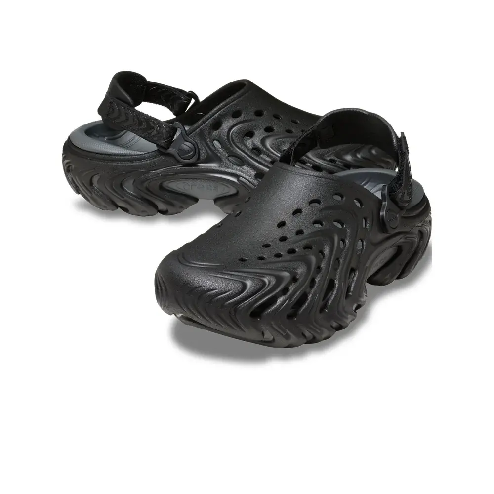 Dép Crocs Echo II Chrome 'Black' 213780-0TK - Ảnh 3