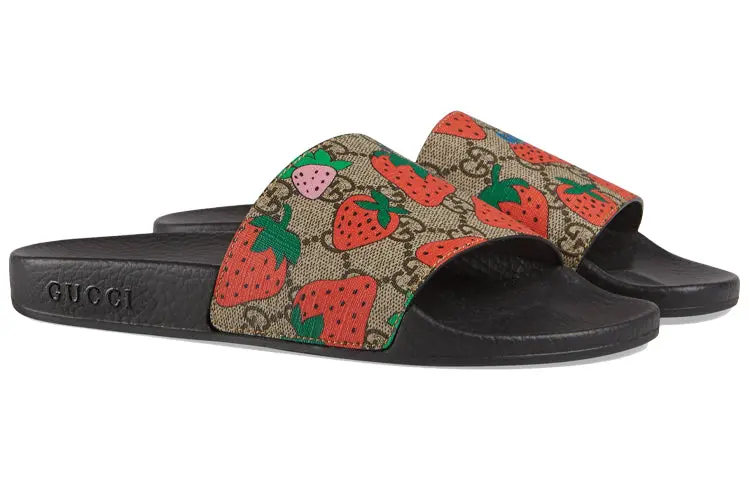 Alternative view of Dép Gucci Slide 'Strawberry' 408508-G2200-8919