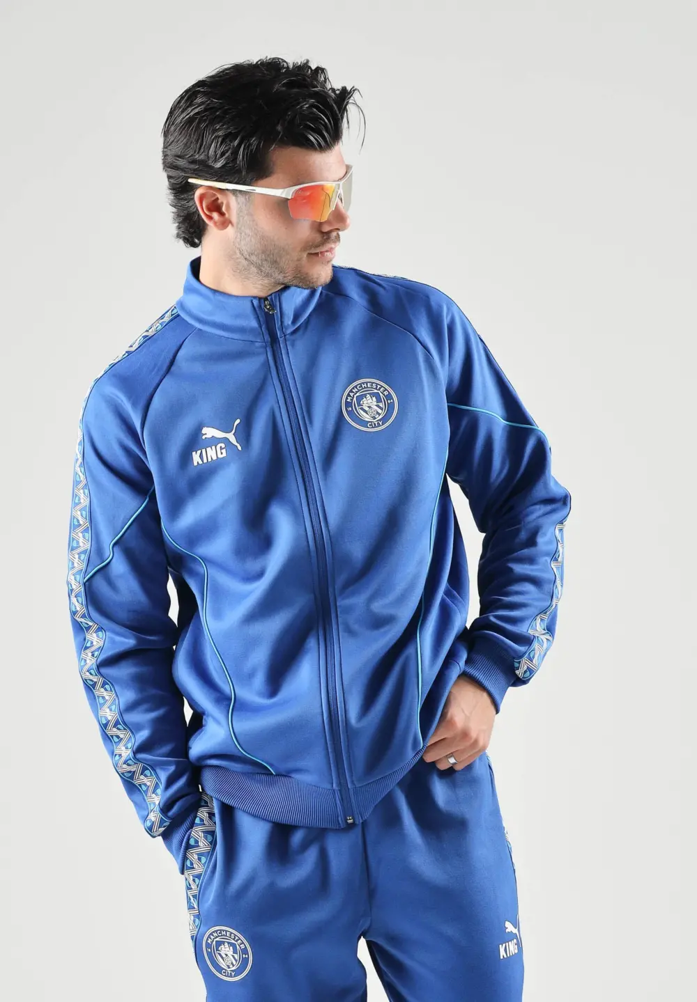 Alternative view of Áo Puma MANCHESTER CITY TRACK JACKET 'Blue' 786296-31