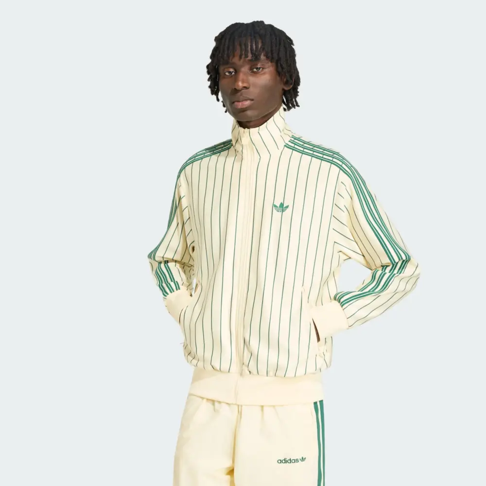 Alternative view of Áo Adidas FIREBIRD STRIPED TRACK TOP 'Warm Vanilla' KT4299