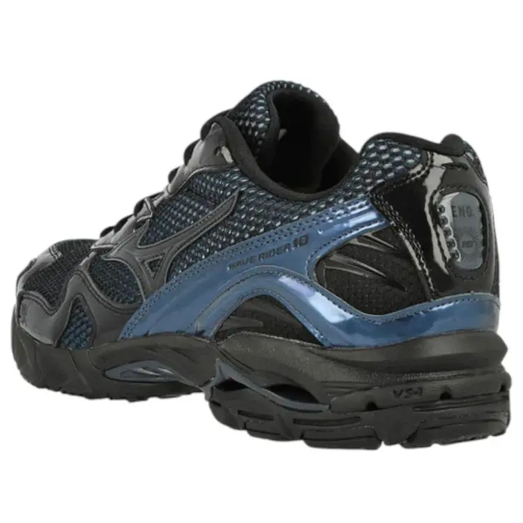 Giày Mizuno x END. Wave Rider 10 'Black Beauty' D1GD243401 - Ảnh 3