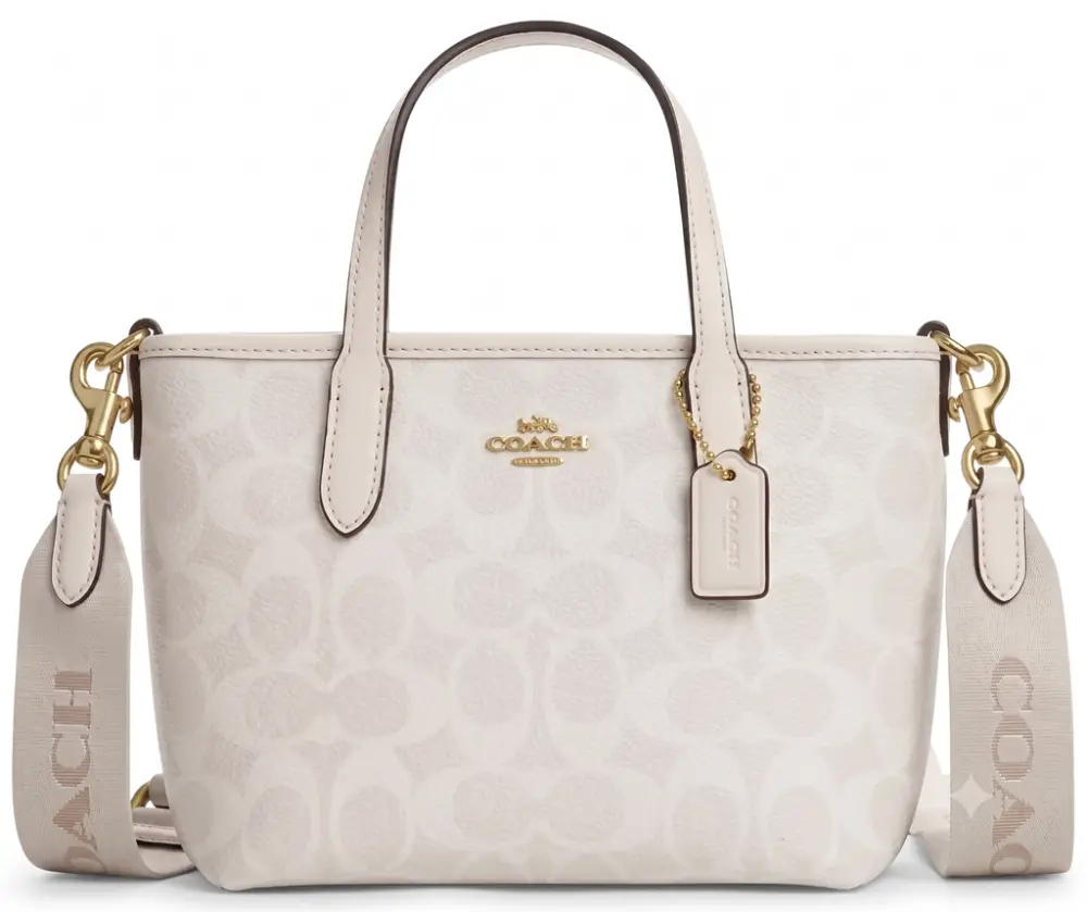 Túi Coach City Mini Tote Bag 'Chalk' CW032-IMXU5
