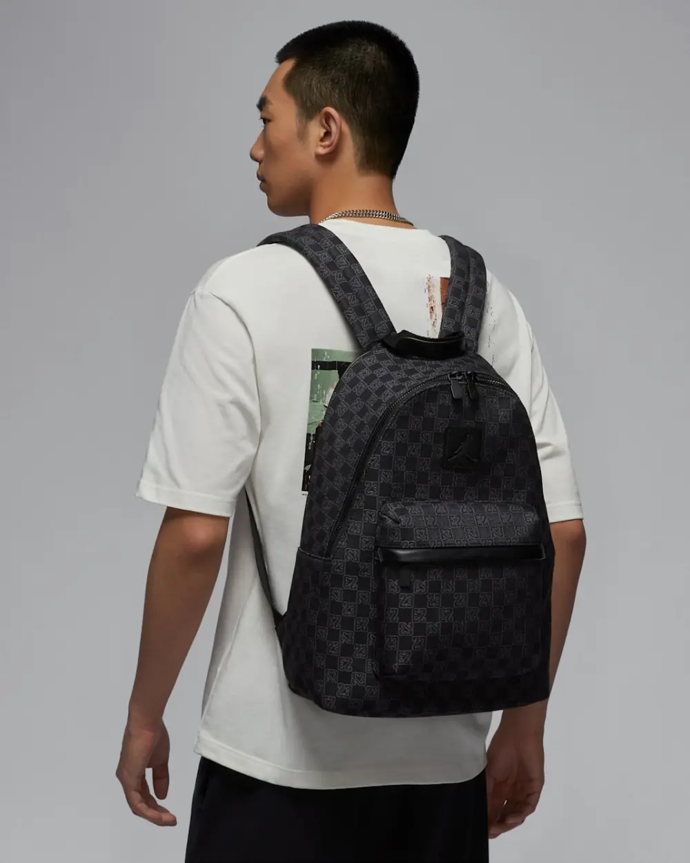 Balo Nike Mochila Jordan Monogram 'Negro' FJ6784-011 - Ảnh 3