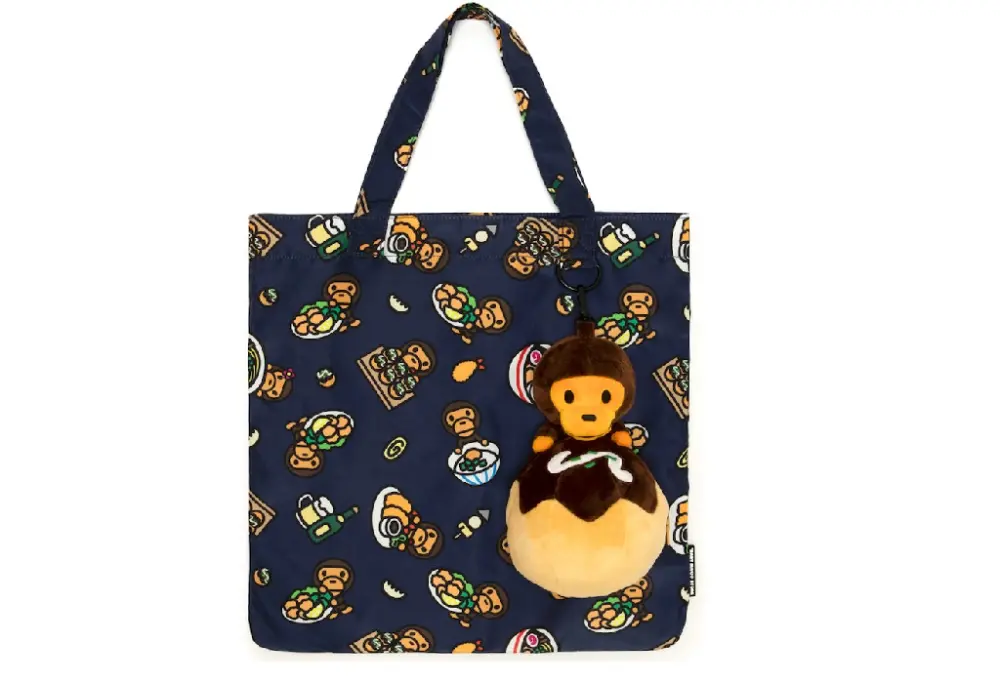 Túi Bape Baby Milo Print Tote Bag 'Navy' 0MXBGW4541XXR
