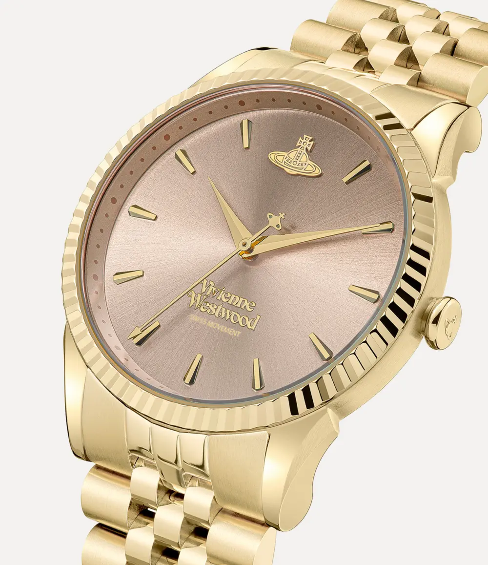 Đồng Hồ Vivienne Westwood Seymour Watch 'Rose Gold' DWVV240PKGD - Ảnh 2