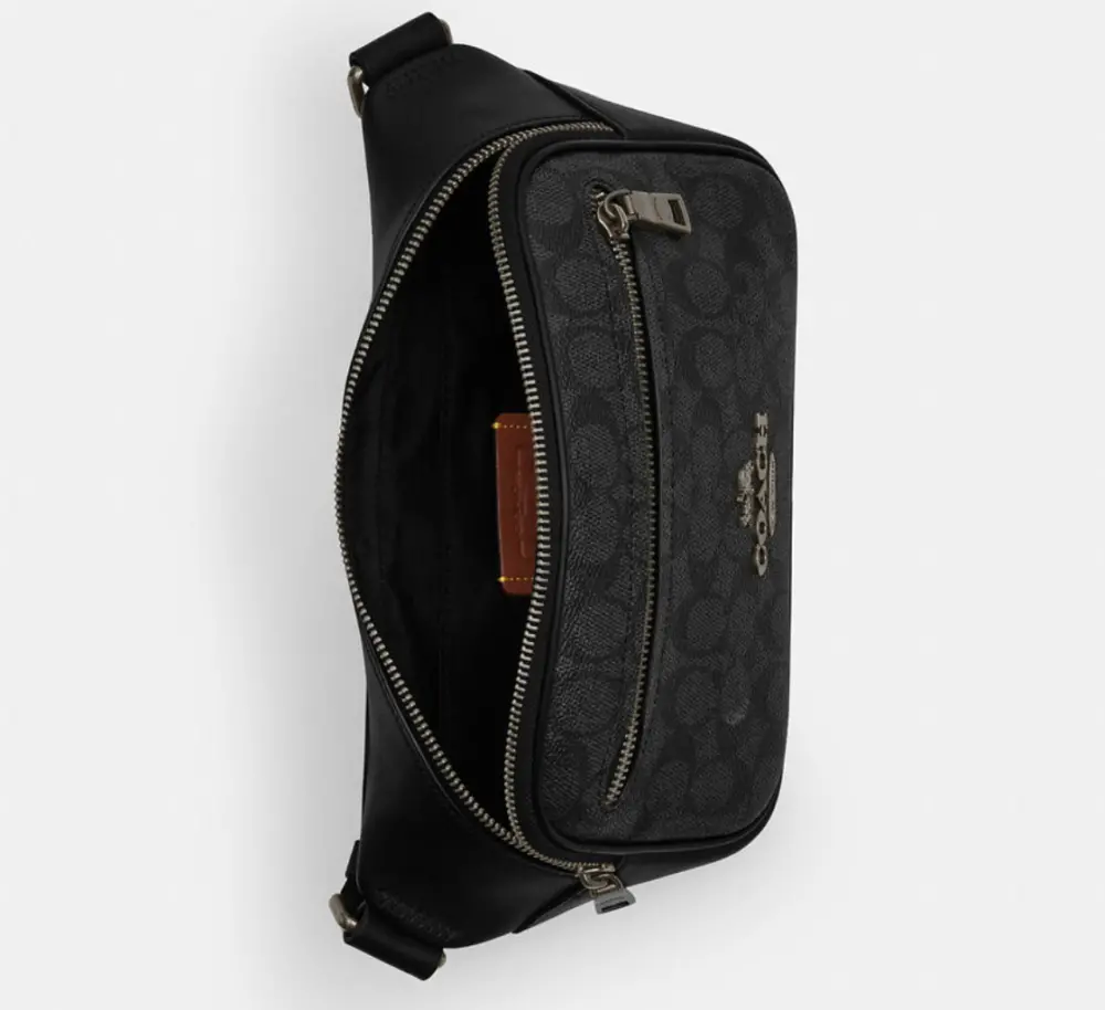 Túi Coach Elias Belt Bag 'Black' CZ400-QBMI5 - Ảnh 3