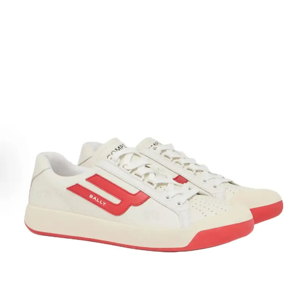 Giày Bally Leather Sneaker ‘White’ 6313747 - Ảnh 4