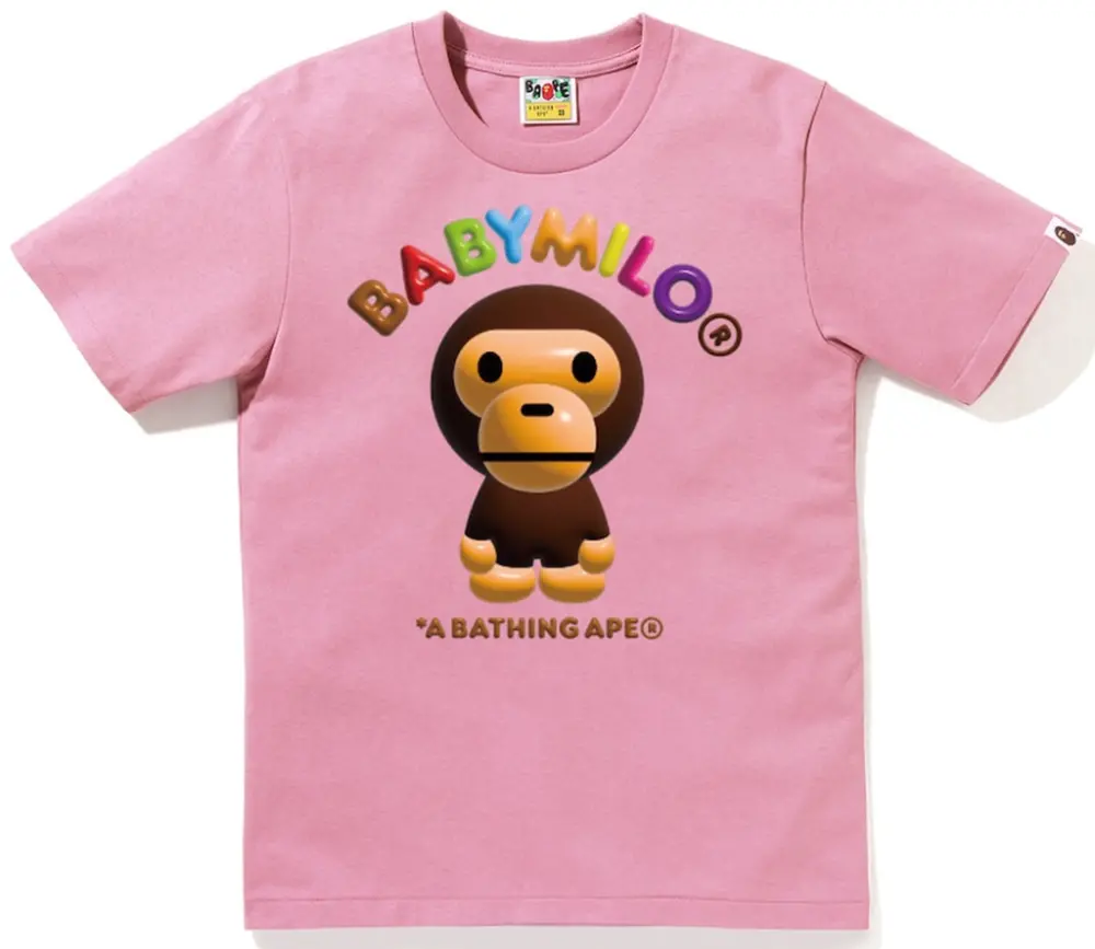 Áo Bape 3D Baby Milo Tee 'Pink' 0ZXTEW010102Q