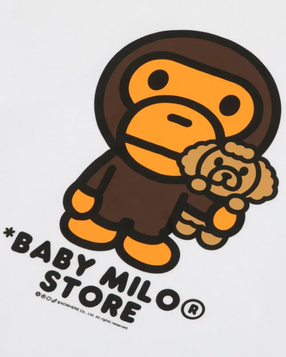 Áo Bape Baby Milo Long Sleeve Tee 'White' 0MXLTW0470XXR - Ảnh 4