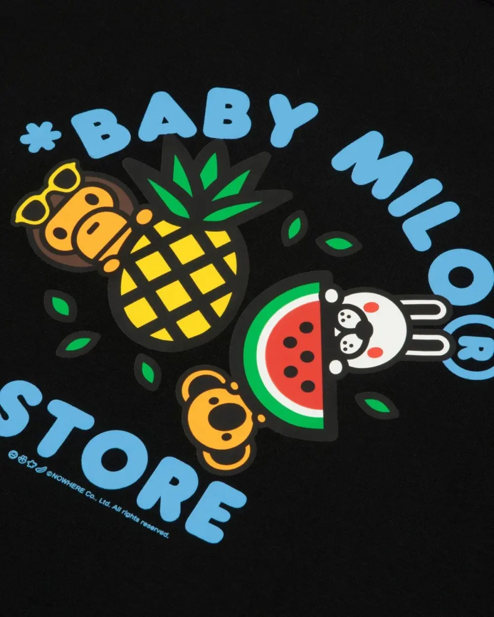 Áo Bape Baby Milo Slim Fit Tee 'Black' 0MXTEW0461XXQ - Ảnh 4