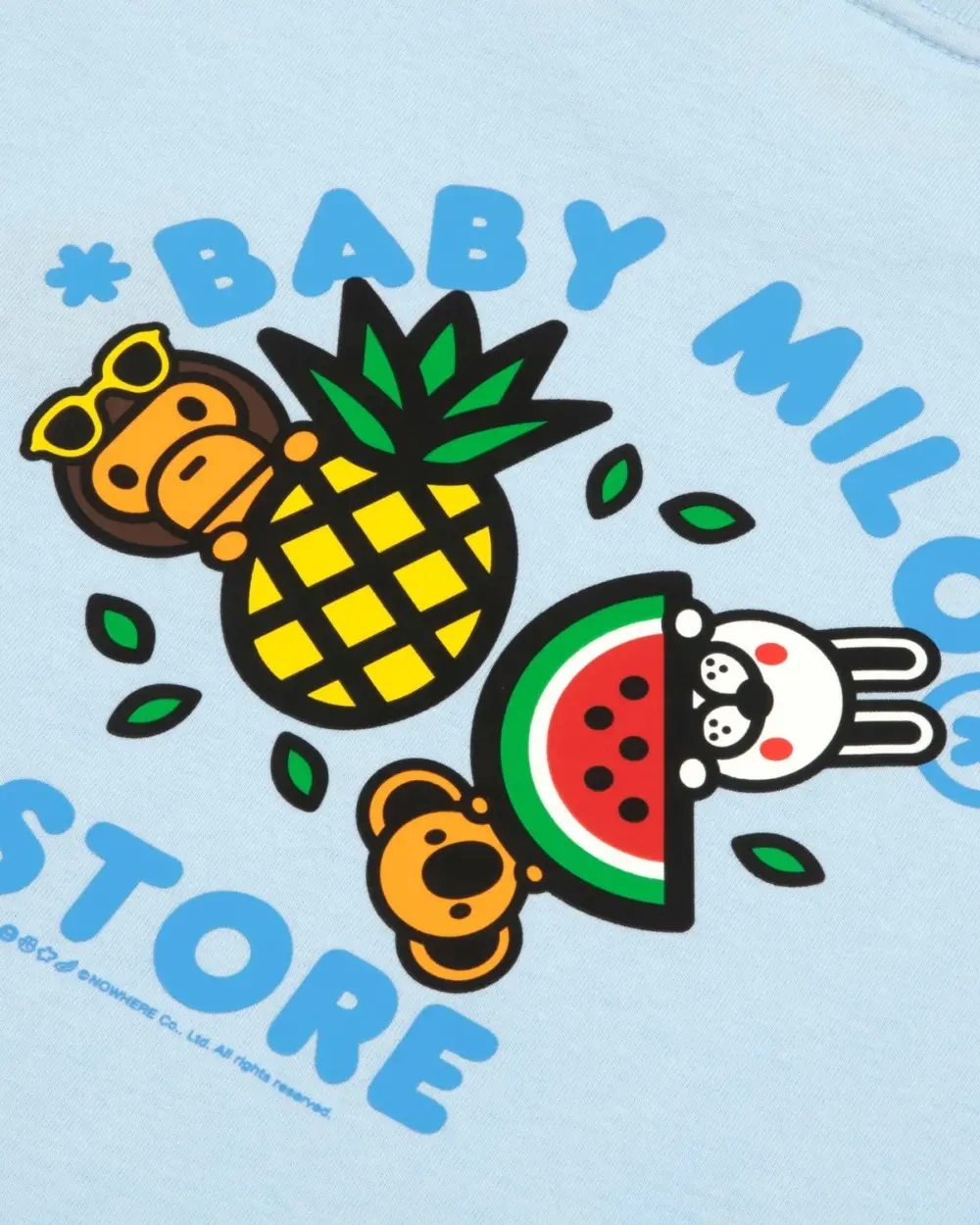 Áo Bape Baby Milo Slim Fit Tee 'Blue' 0MXTEW0461XXQ - Ảnh 3