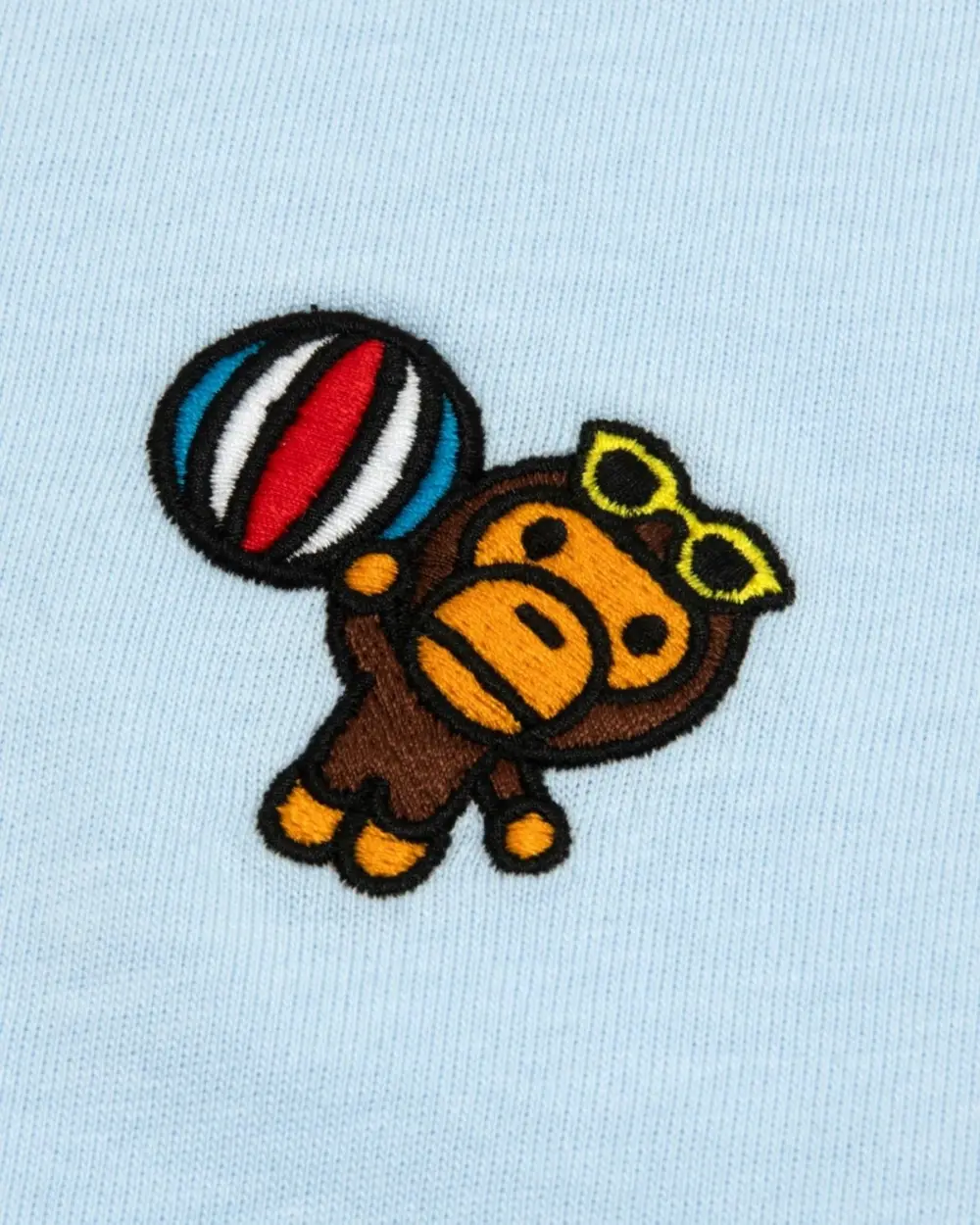 Alternative view of Áo Bape Baby Milo Slim Fit Tee 'Blue' 0MXTEW0461XXQ