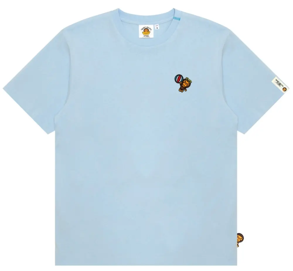 Áo Bape Baby Milo Slim Fit Tee 'Blue' 0MXTEW0461XXQ