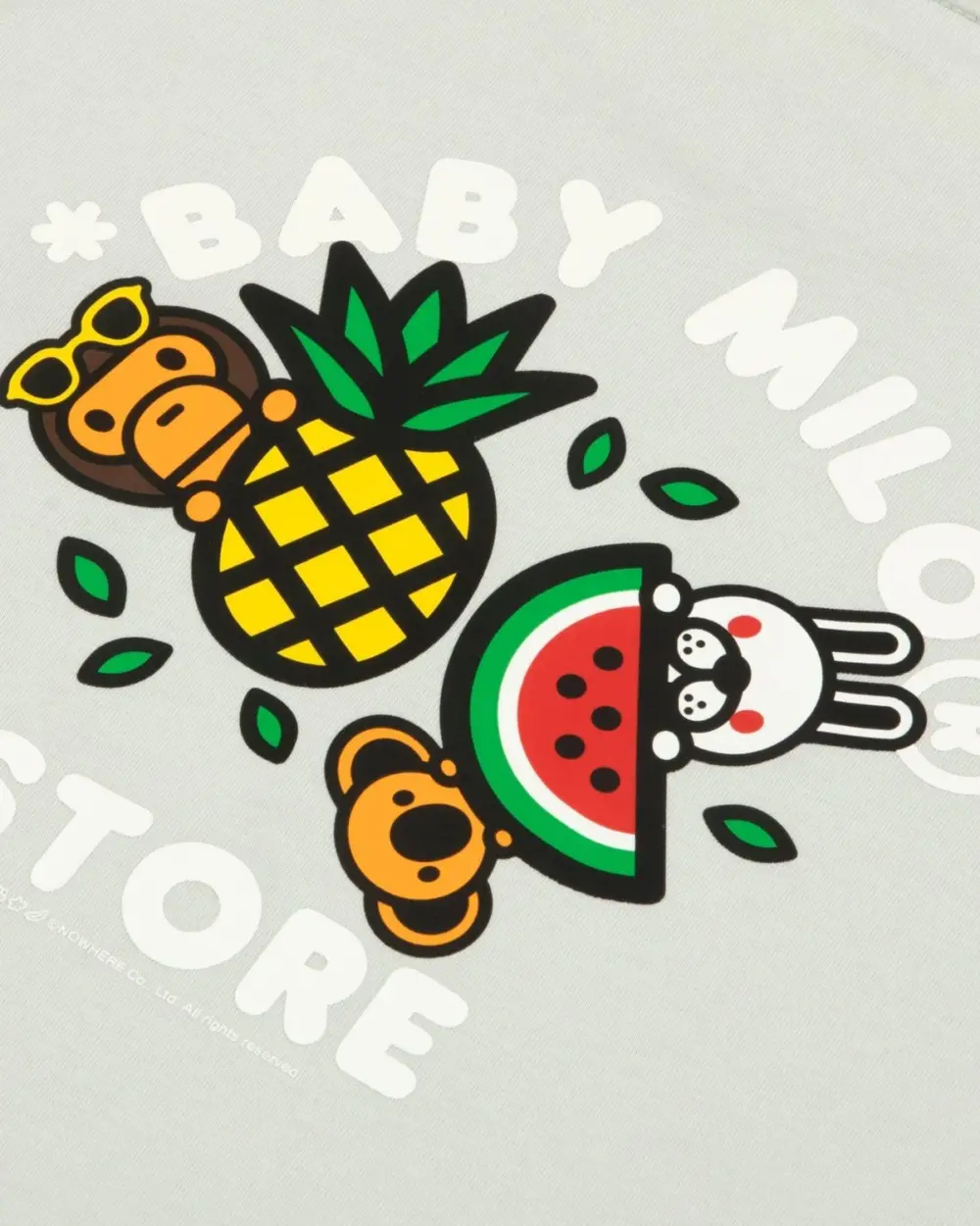Áo Bape Baby Milo Slim Fit Tee 'Grey' 0MXTEW0461XXQ - Ảnh 4